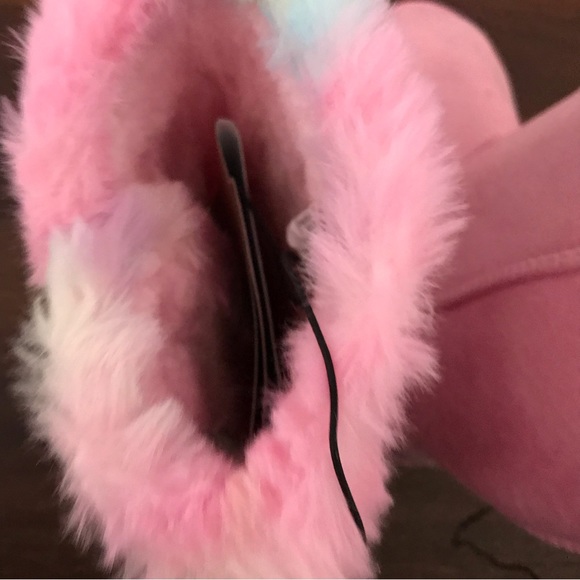 Bebe Girl's Fur Lined Winter Boot with Rhinestone Details NWT - Picture 3 of 11